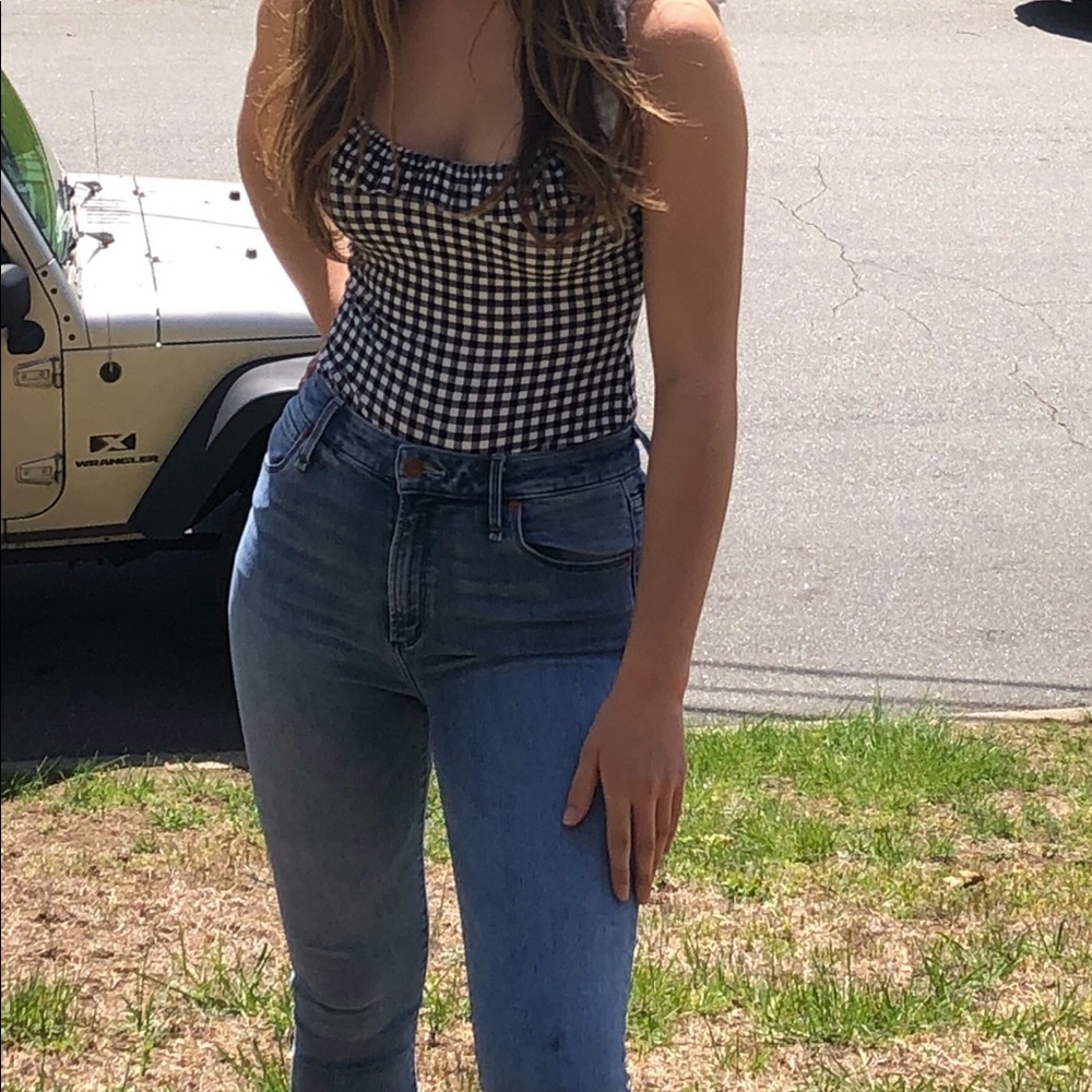 Plaid bodysuit